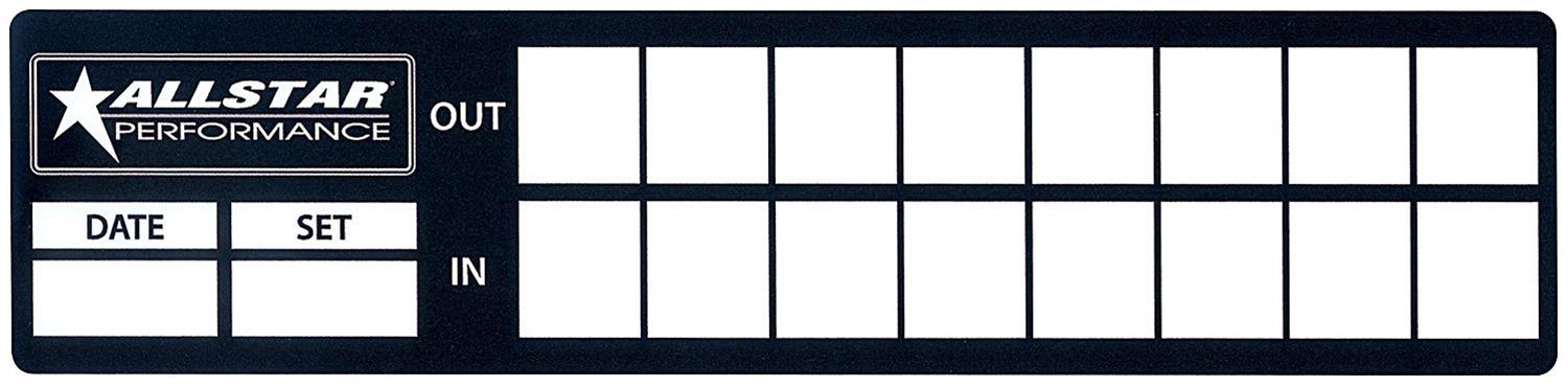 Allstar Performance Decals and Stickers ALL047