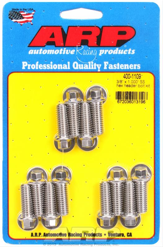 ARP Stainless Steel Header Bolts 400-1109