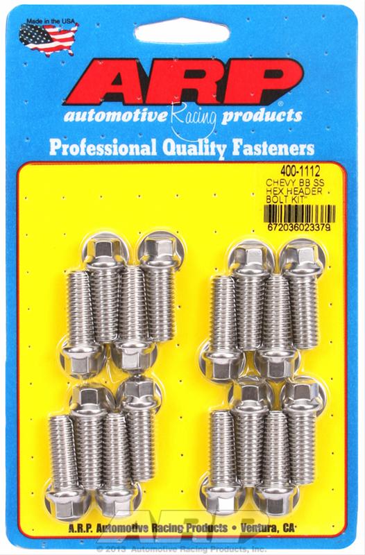 ARP Stainless Steel Header Bolts 400-1112