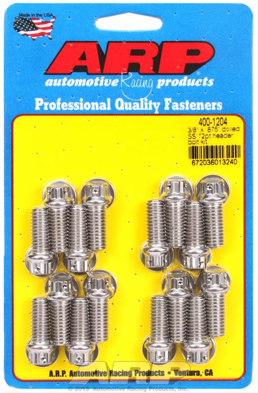 ARP Stainless Steel Header Bolts 400-1204