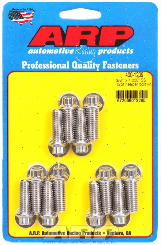 ARP Stainless Steel Header Bolts 400-1209
