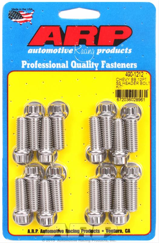 ARP Stainless Steel Header Bolts 400-1212