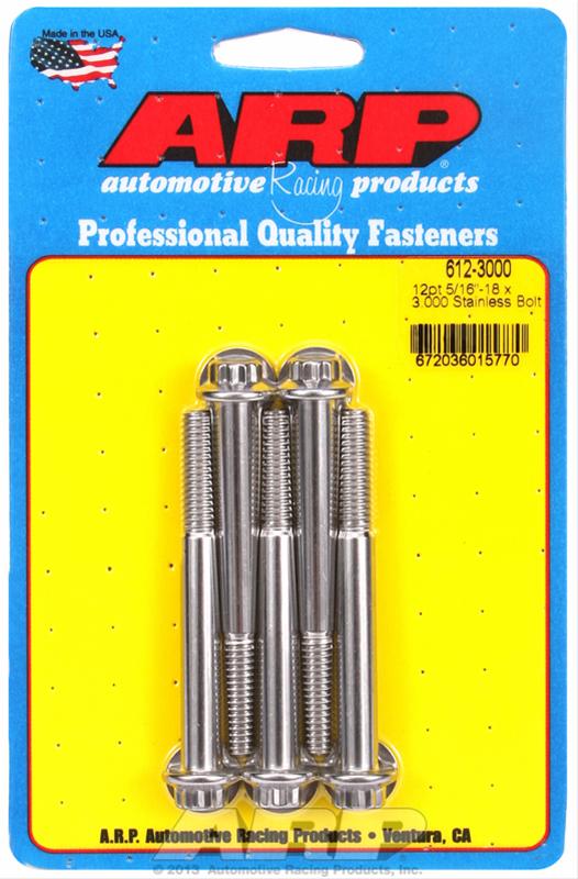 ARP Stainless Steel Bolts 612-3000