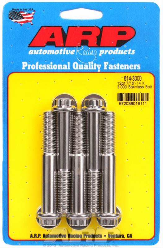 ARP Stainless Steel Bolts 614-3000