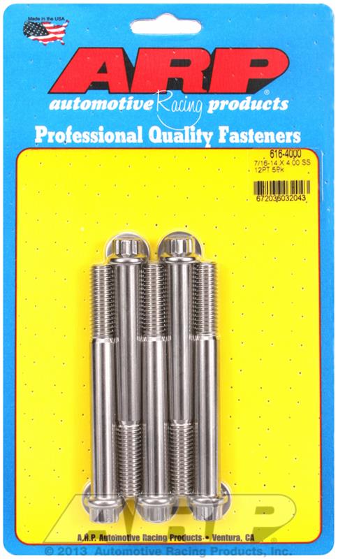ARP Stainless Steel Bolts 616-4000