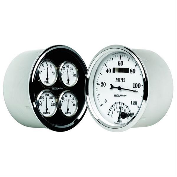 AutoMeter Old Tyme White II Analog Gauge Kits 1203
