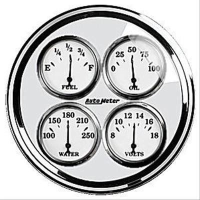 AutoMeter Old Tyme White II Analog Gauge Kits 1213