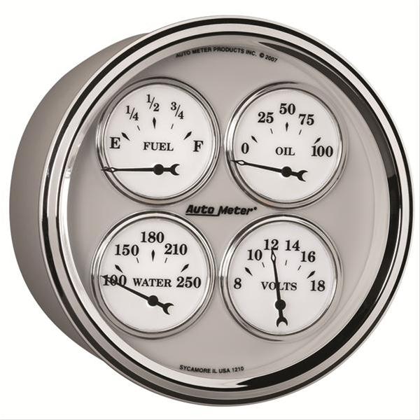 AutoMeter Old Tyme White II Analog Gauge Kits 1210