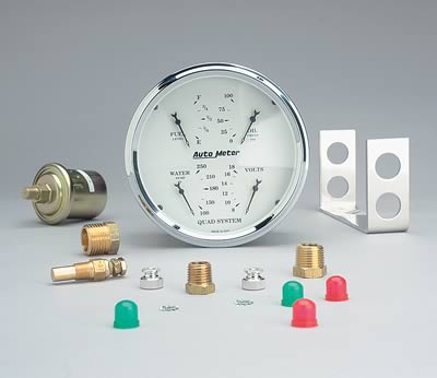 AutoMeter Old Tyme White Series Analog Gauge Kits 1610