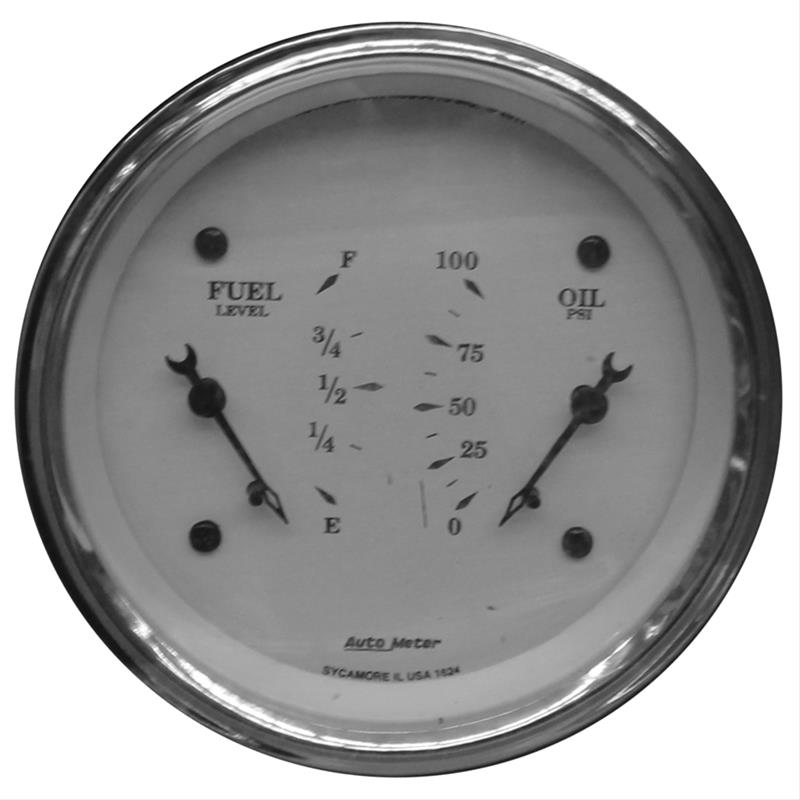 AutoMeter Old Tyme White Series Analog Gauge Kits 1624