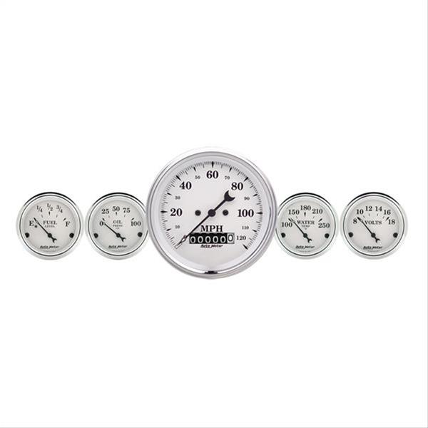 AutoMeter Old Tyme White Series Analog Gauge Kits 1640