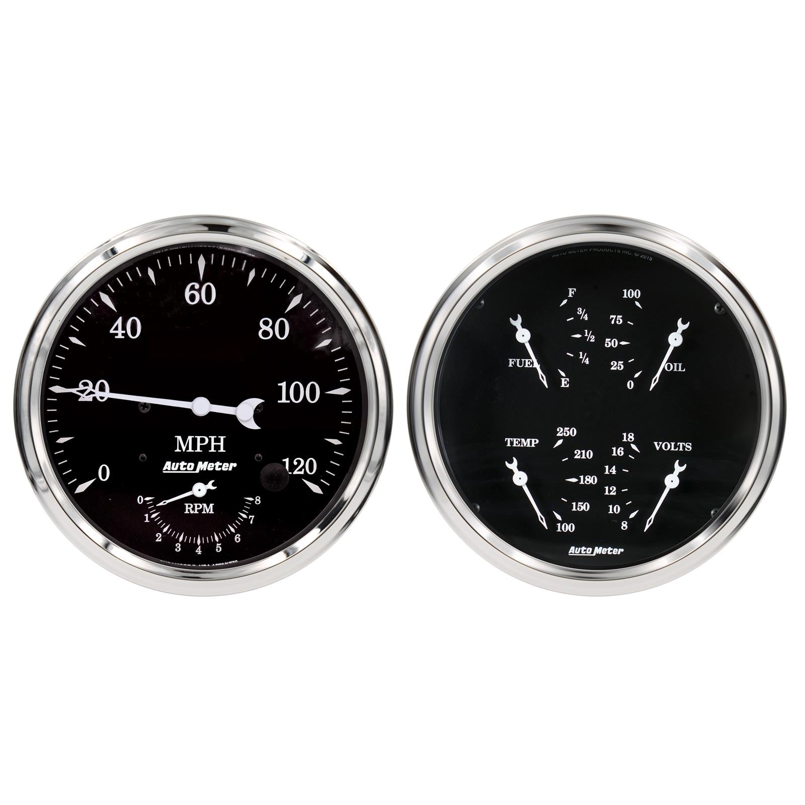 AutoMeter Old Tyme Black Series Analog Gauge Kits 1752