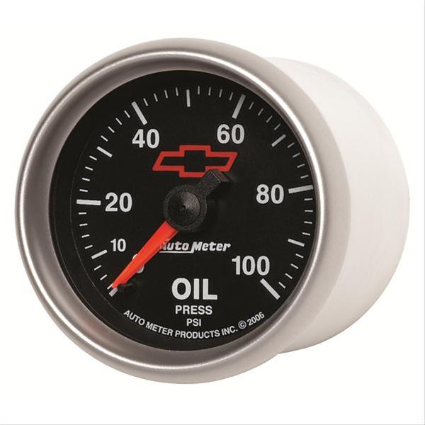 AutoMeter Sport-Comp II Chevy Red Bowtie Analog Gauges 3621-00406