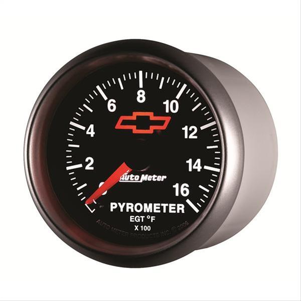AutoMeter Sport-Comp II Chevy Red Bowtie Analog Gauges 3644-00406