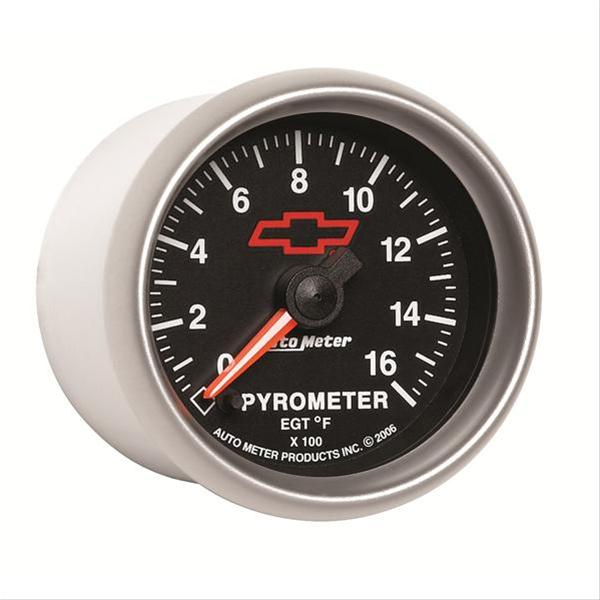AutoMeter Sport-Comp II Chevy Red Bowtie Analog Gauges 3644-00406
