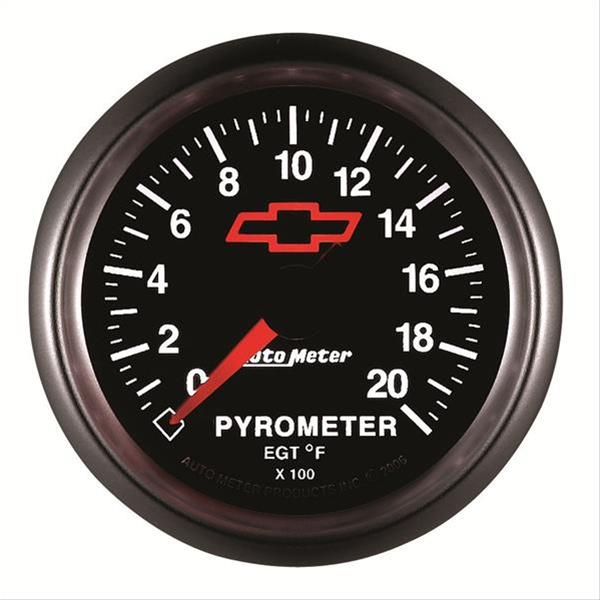AutoMeter Sport-Comp II Chevy Red Bowtie Analog Gauges 3645-00406
