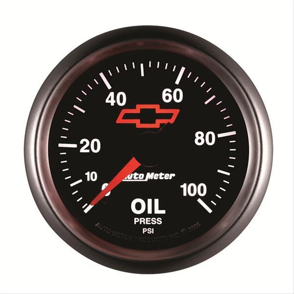 AutoMeter Sport-Comp II Chevy Red Bowtie Analog Gauges 3653-00406