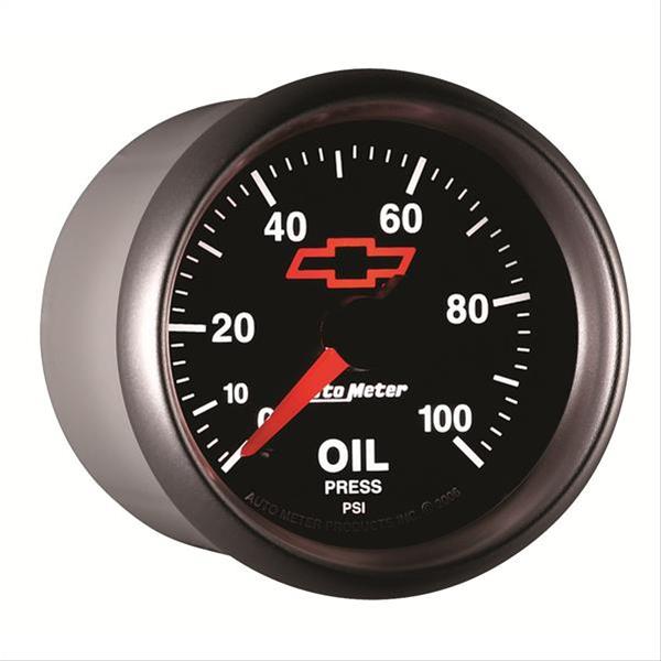 AutoMeter Sport-Comp II Chevy Red Bowtie Analog Gauges 3653-00406