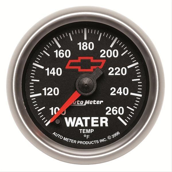 AutoMeter Sport-Comp II Chevy Red Bowtie Analog Gauges 3655-00406