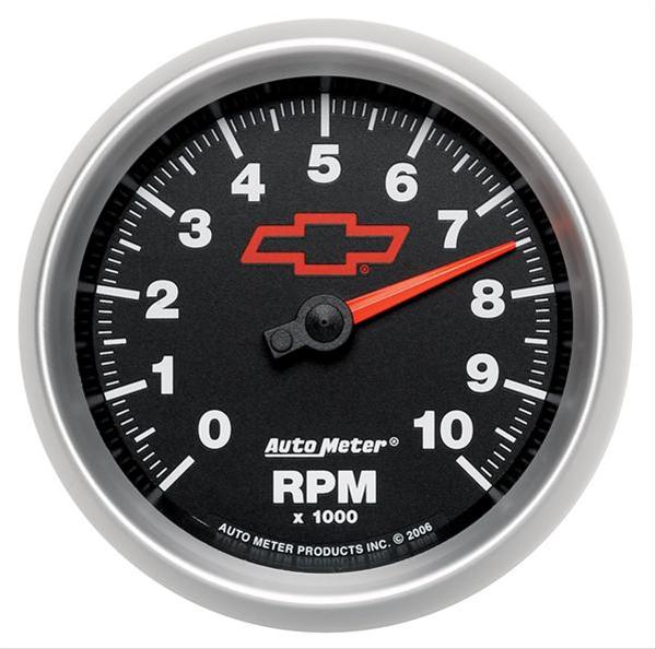 AutoMeter Sport-Comp II Chevy Red Bowtie Tachometers 3697-00406