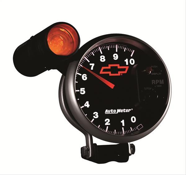 AutoMeter Sport-Comp II Chevy Red Bowtie Tachometers 3699-00406
