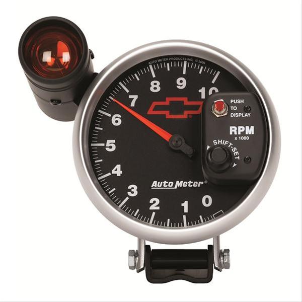 AutoMeter Sport-Comp II Chevy Red Bowtie Tachometers 3699-00406