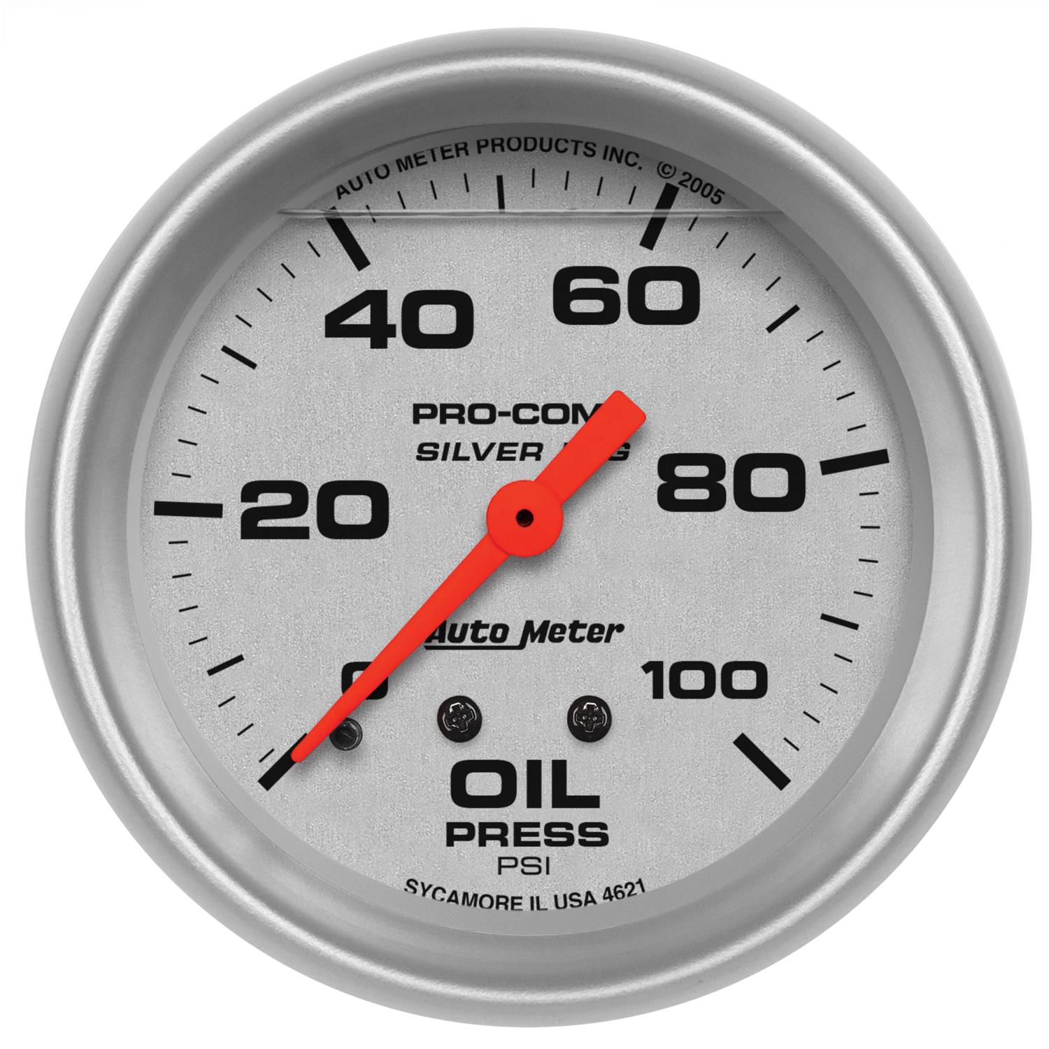 AutoMeter Pro-Comp Silver Face Gauges 4621