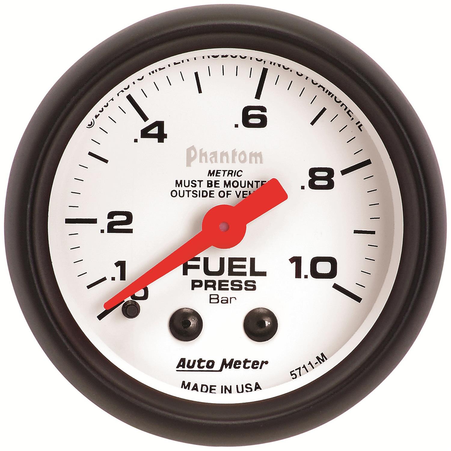 AutoMeter Phantom Analog Gauges 5711-M
