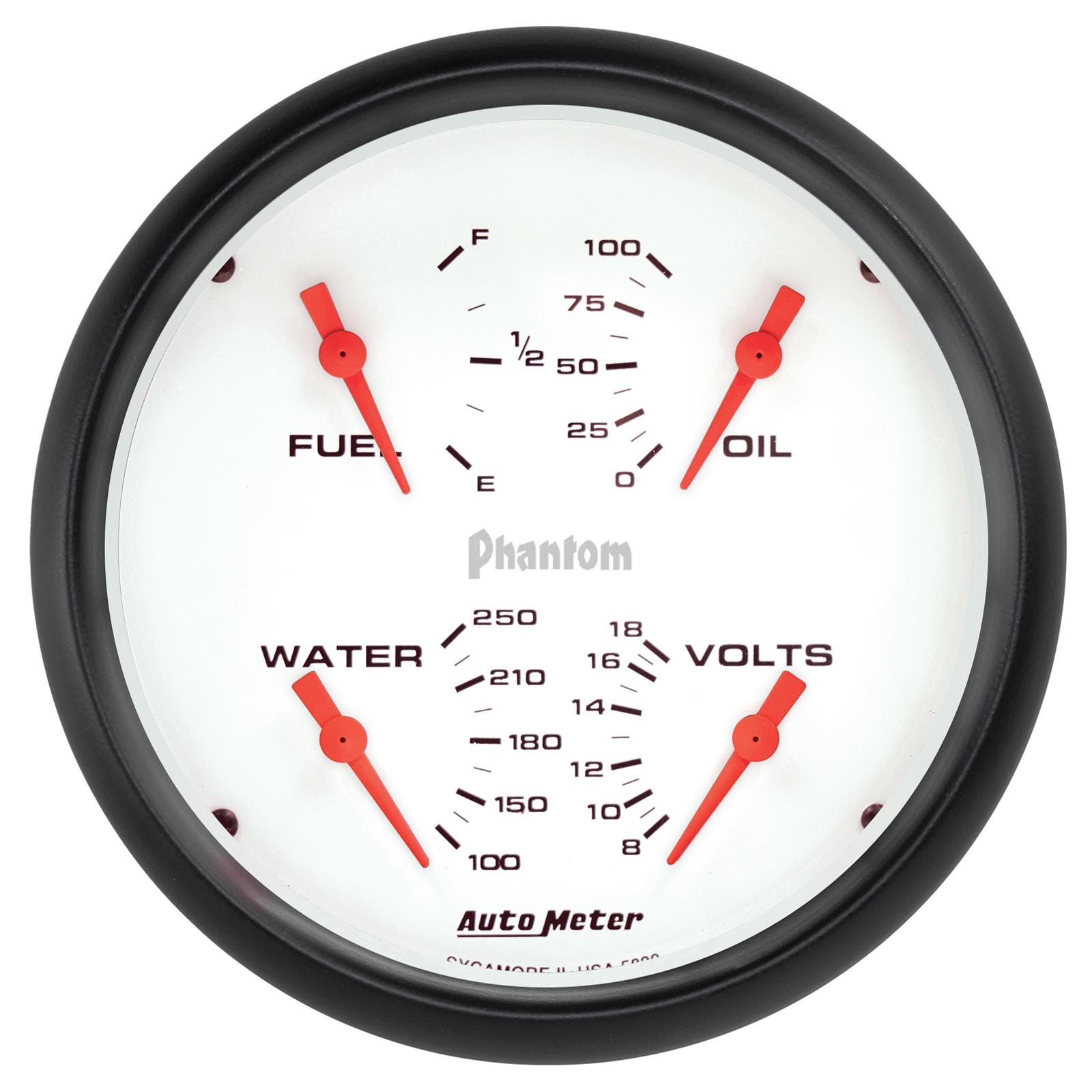 AutoMeter Phantom Analog Gauge Kits 5820