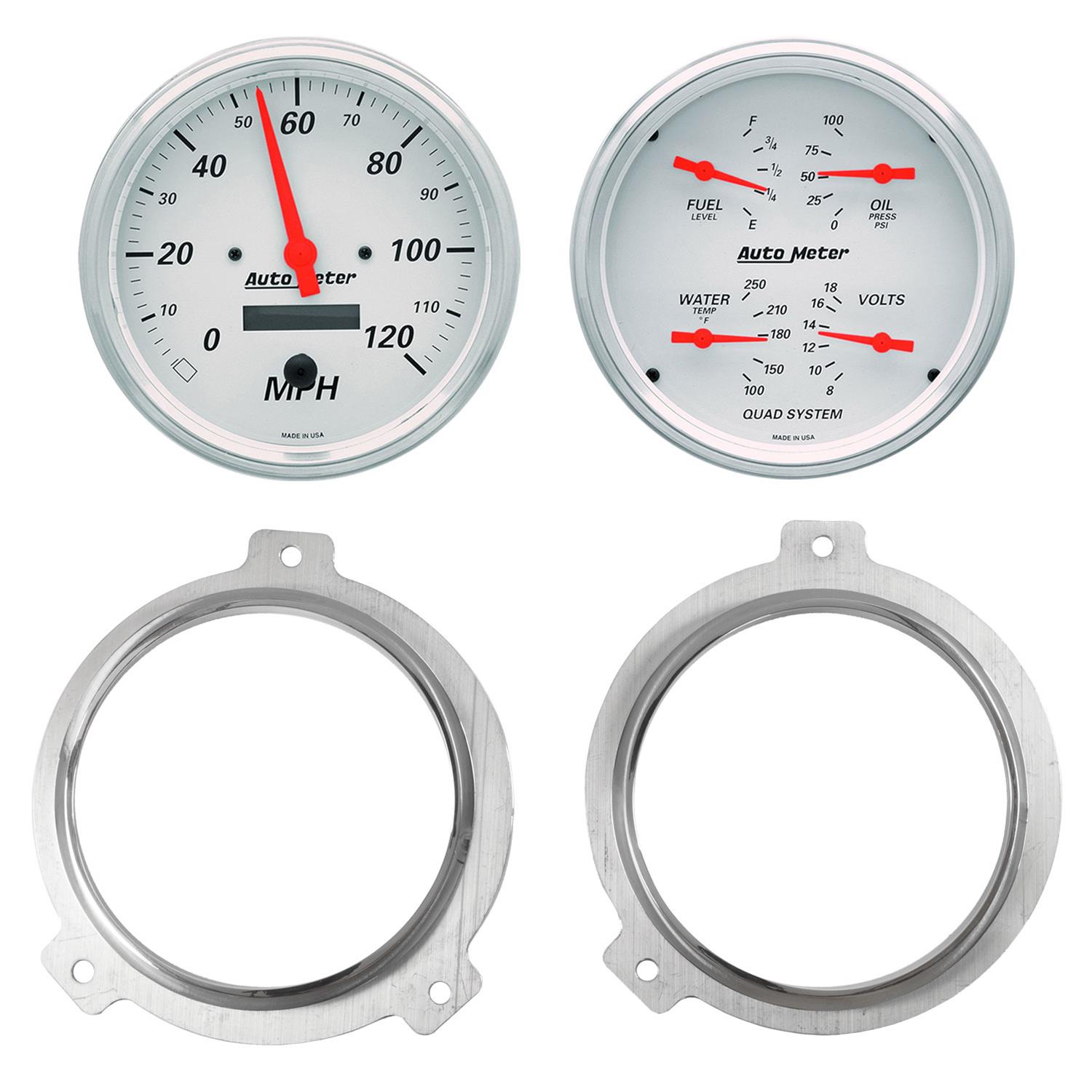 AutoMeter Arctic White Instrument Clusters 7038-03