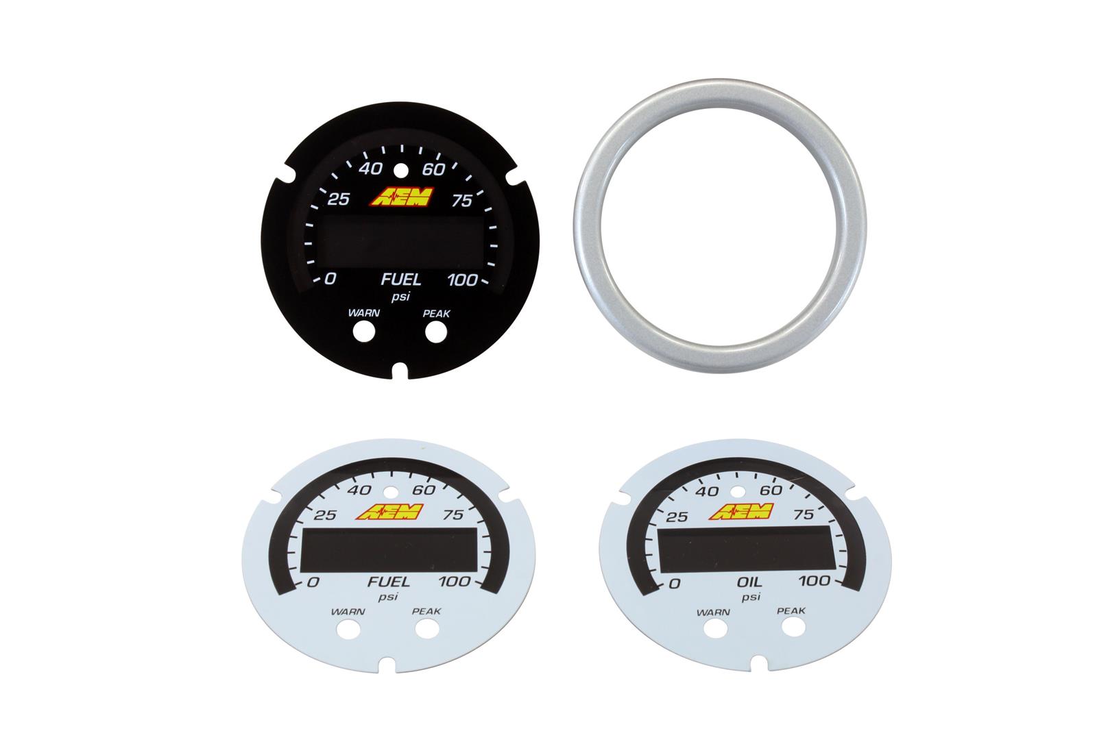 AEM Electronics X-Series Gauge Faces 30-0301-ACC