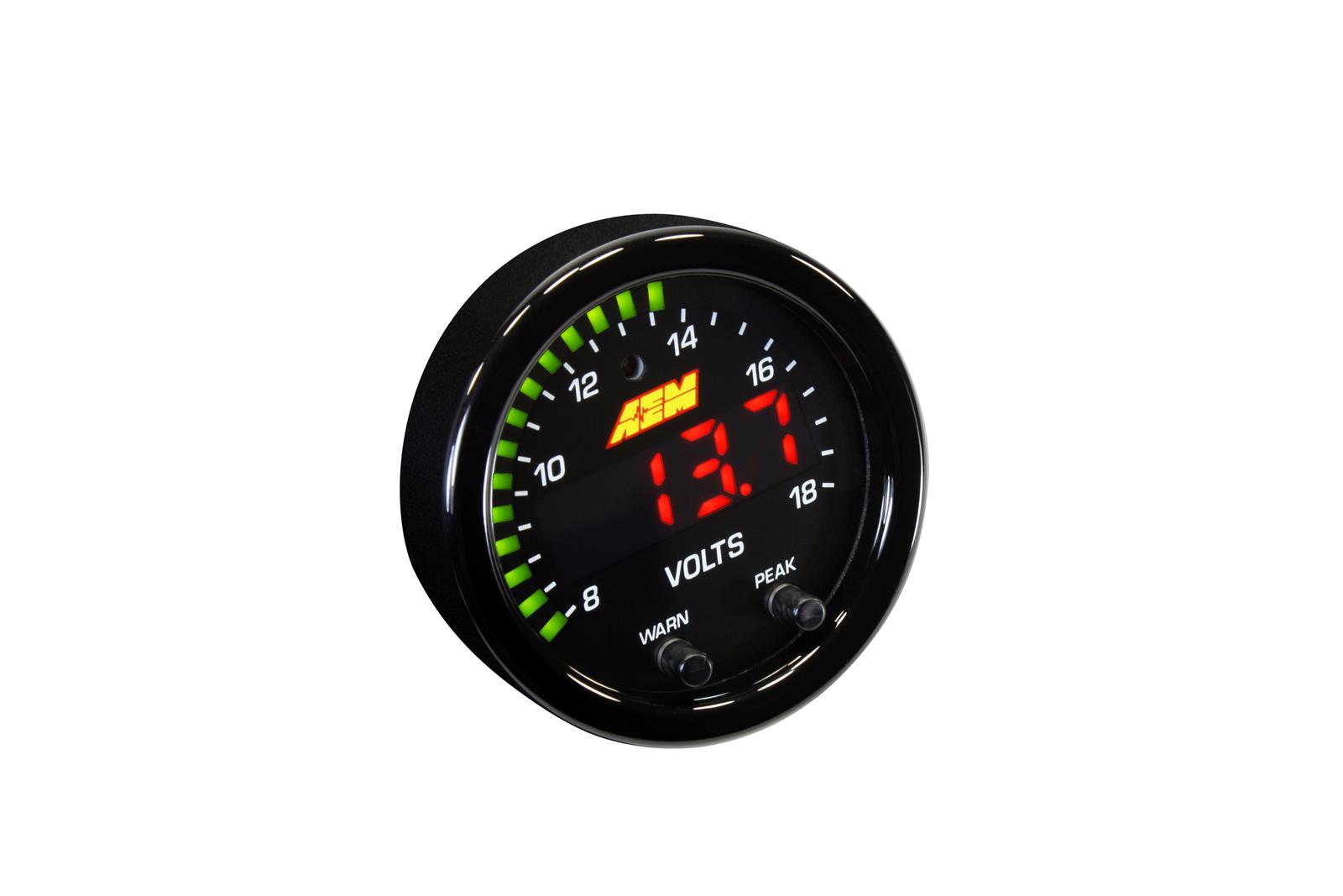 AEM Electronics X-Series Voltage Gauges 30-0303