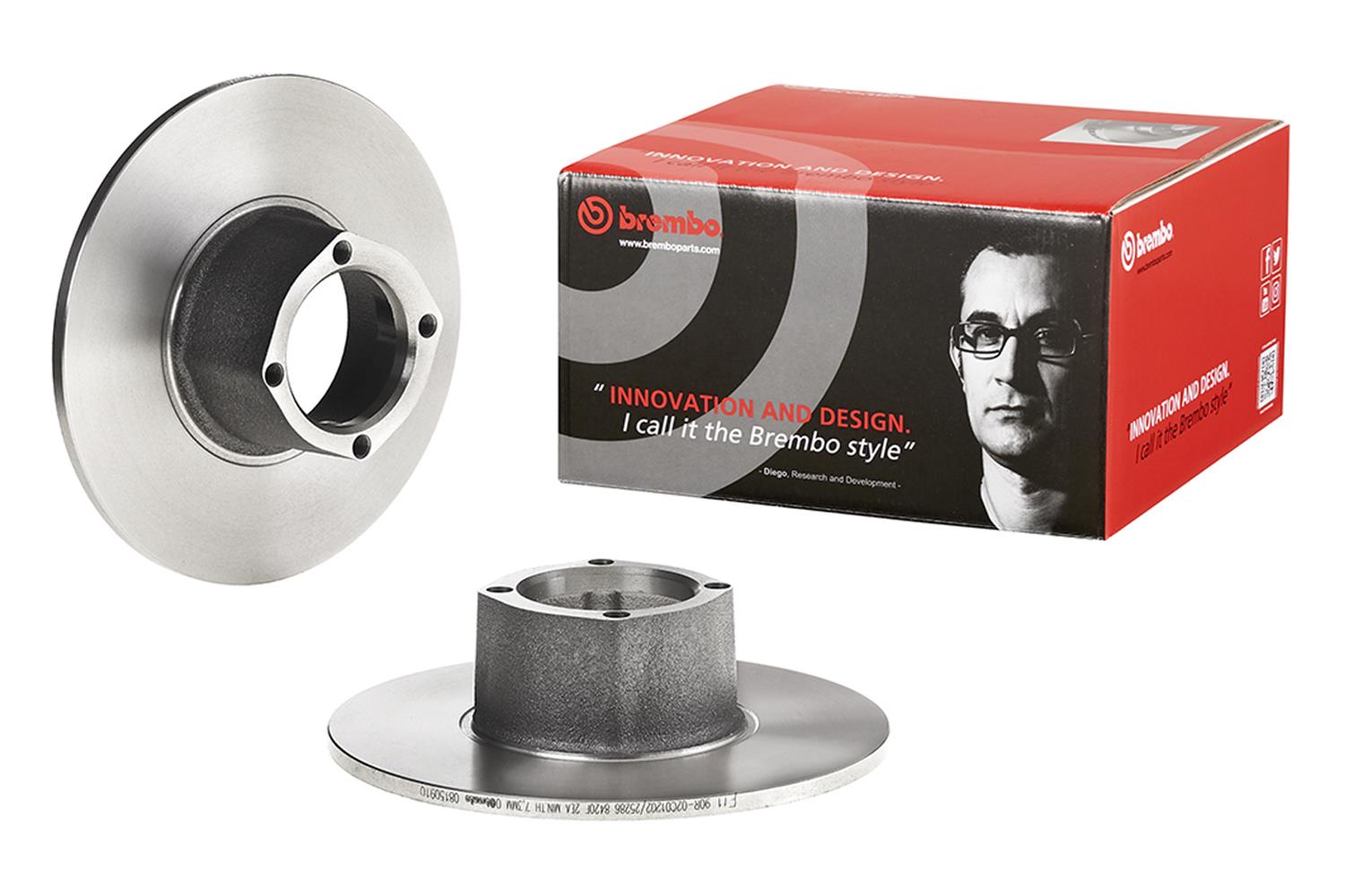 Brembo Premium UV Coated Brake Rotors 08.1509.10