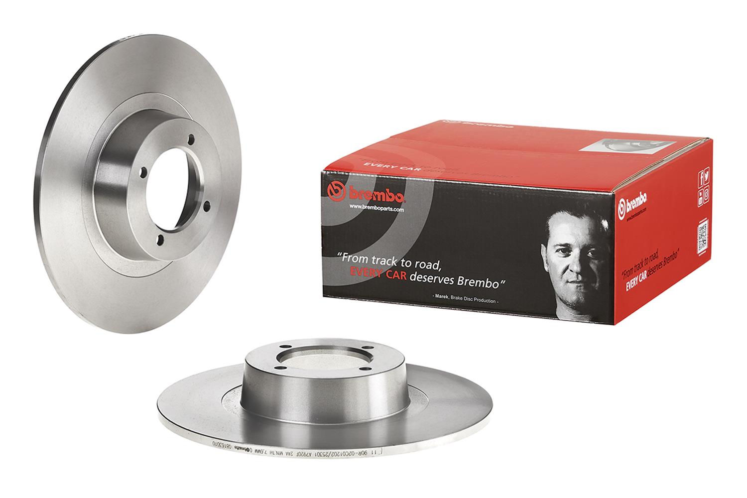 Brembo Premium UV Coated Brake Rotors 08.1630.10