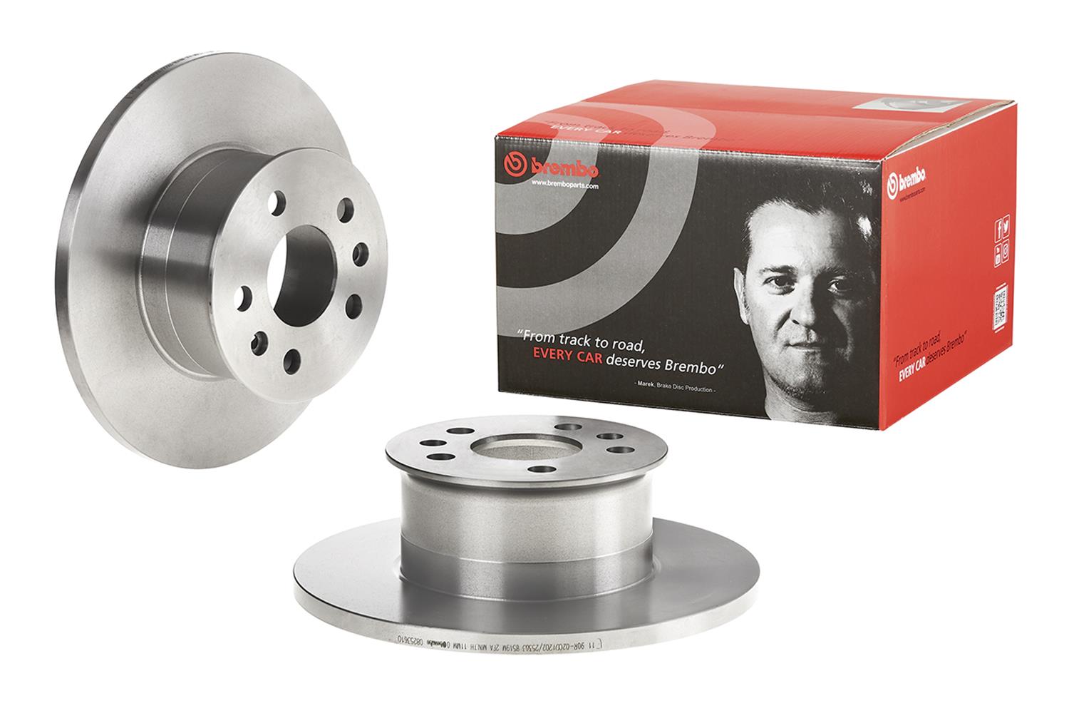Brembo Premium UV Coated Brake Rotors 08.2536.10