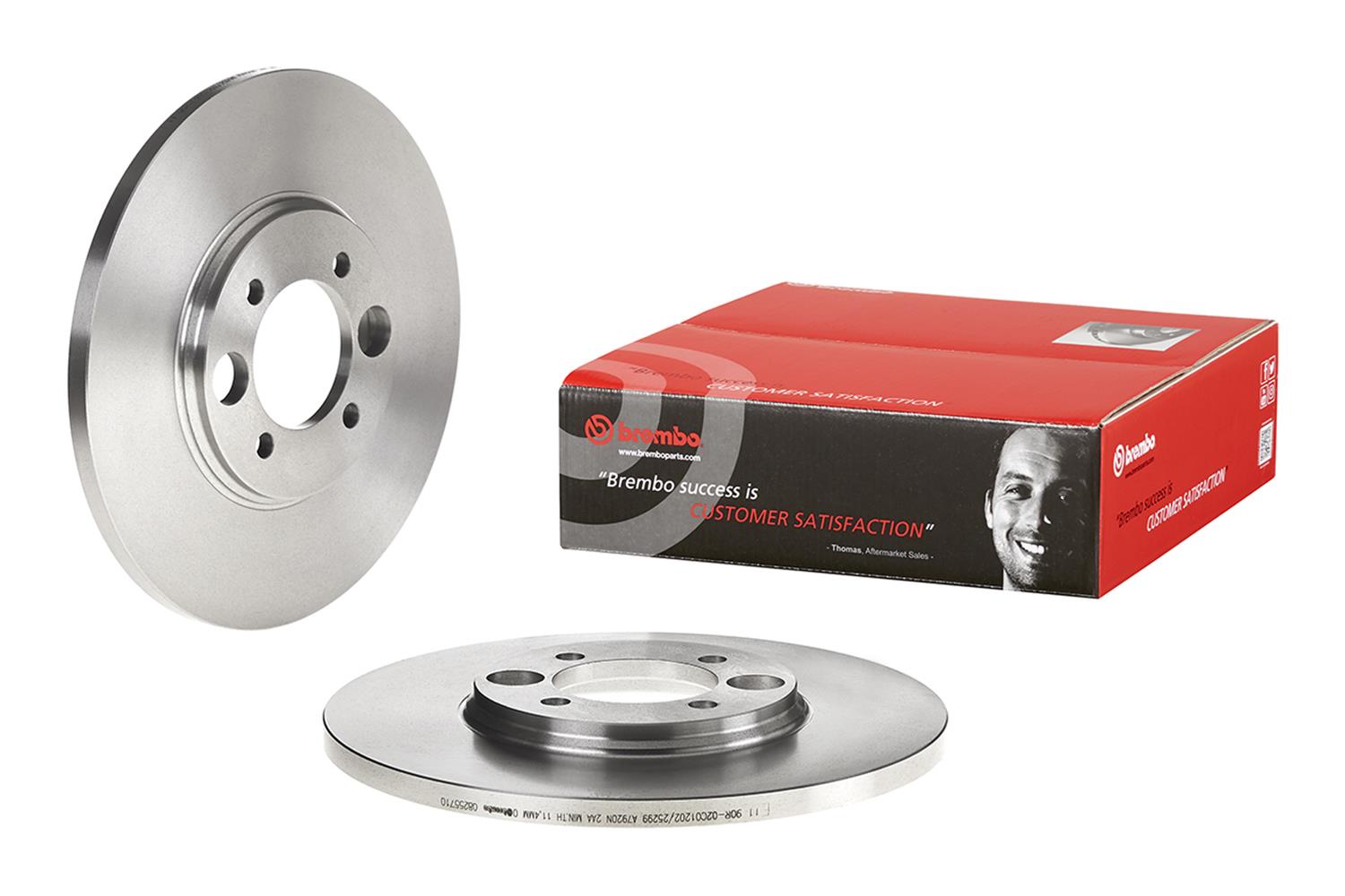 Brembo Premium UV Coated Brake Rotors 08.2557.10