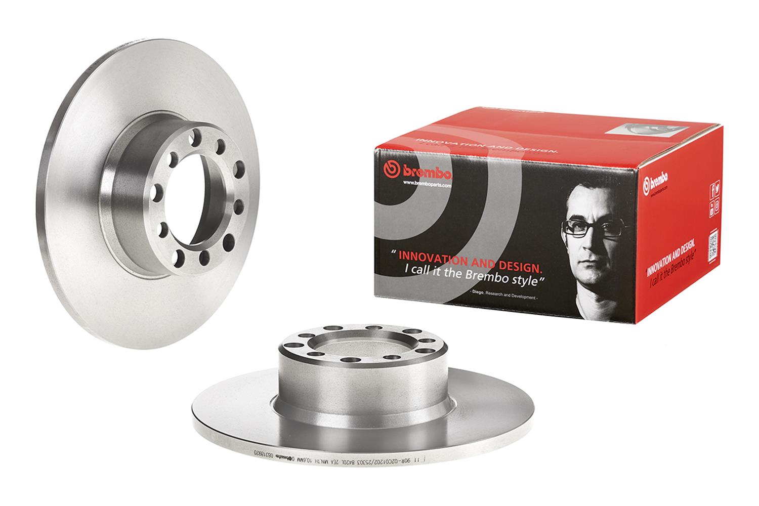 Brembo Premium UV Coated Brake Rotors 08.3189.20