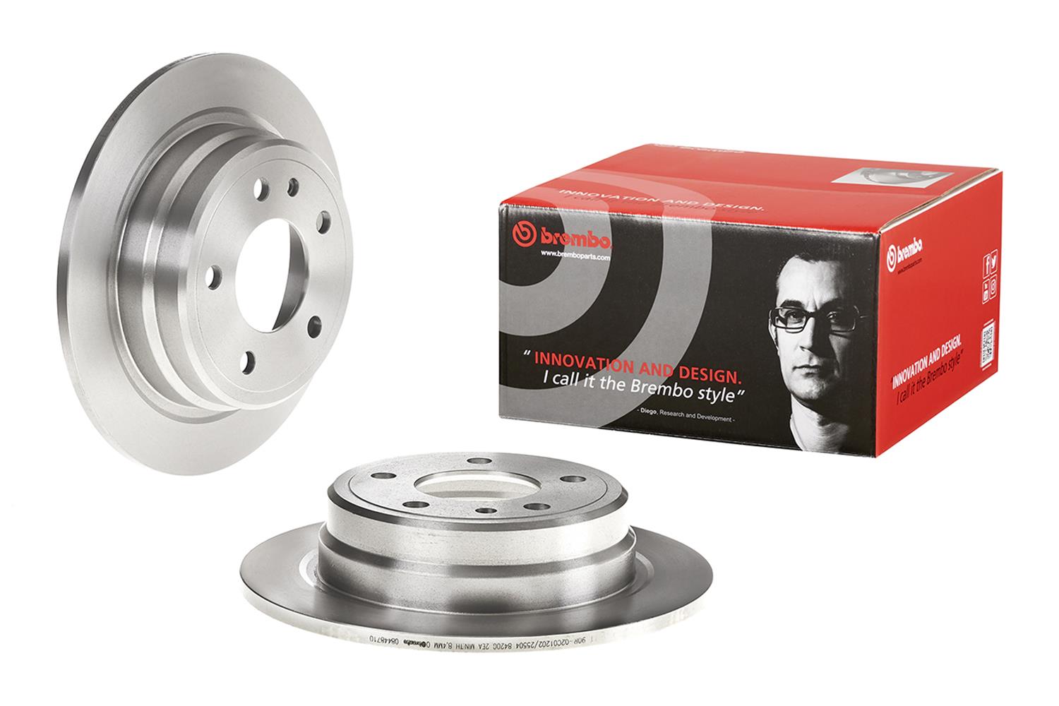 Brembo Premium UV Coated Brake Rotors 08.4487.10