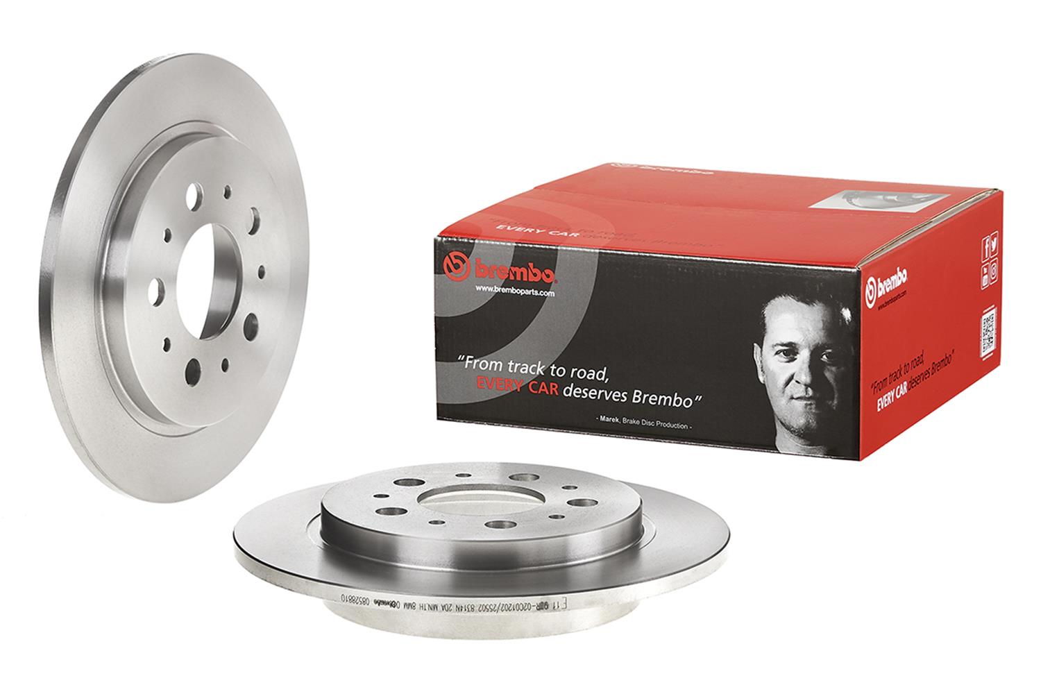 Brembo Premium UV Coated Brake Rotors 08.5288.10