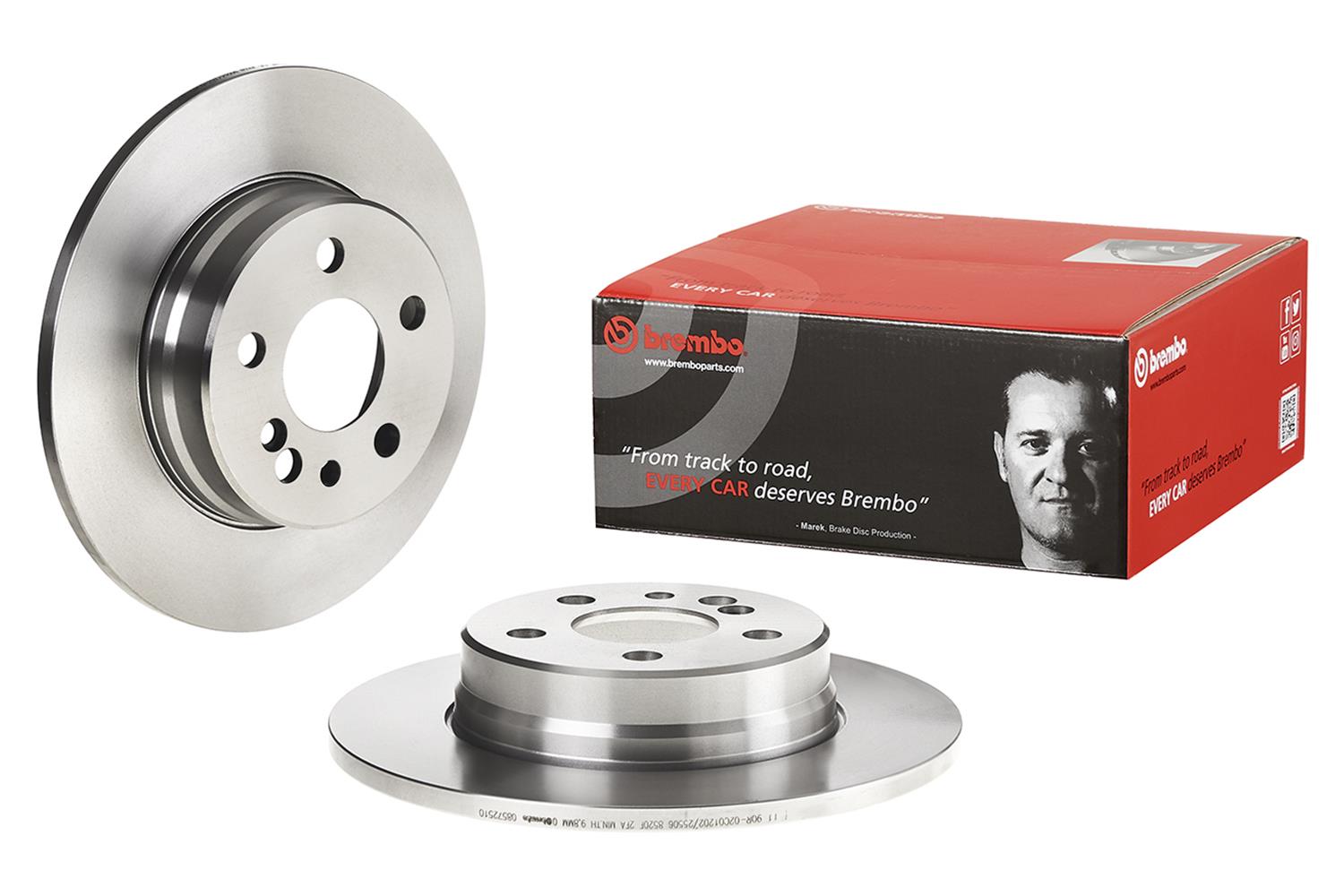 Brembo Premium UV Coated Brake Rotors 08.5725.10