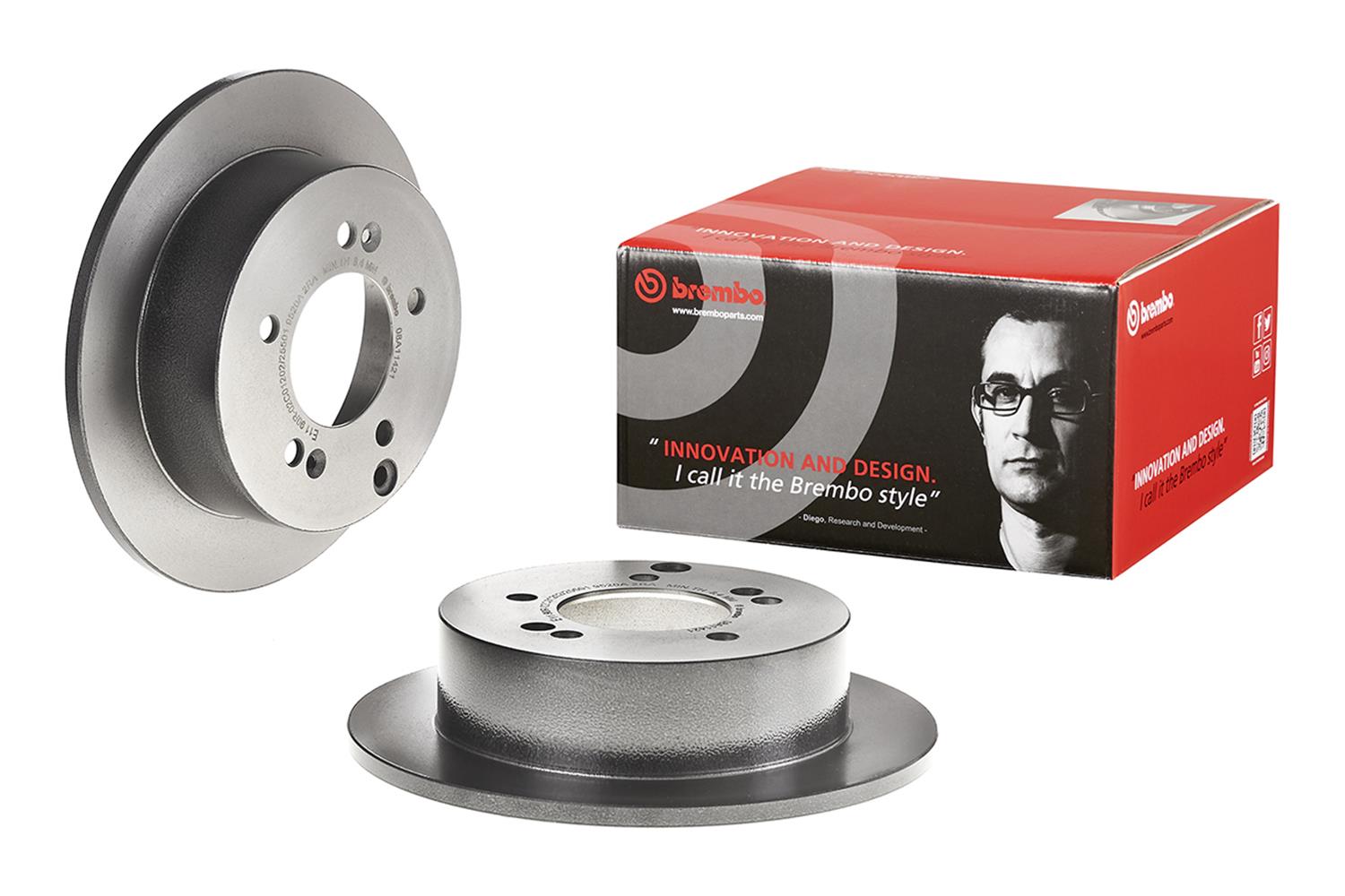 Brembo Premium UV Coated Brake Rotors 08.A114.21