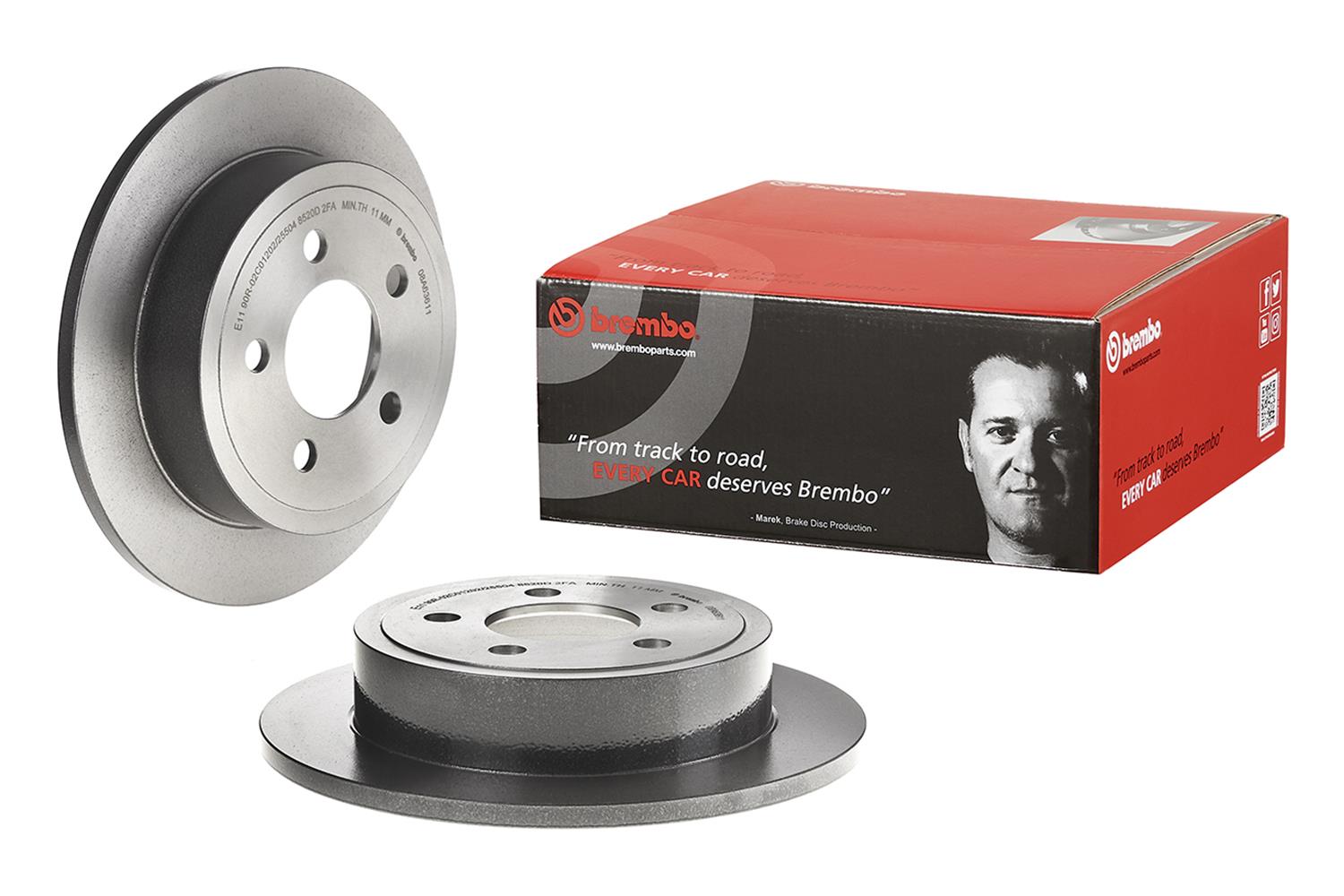 Brembo Premium UV Coated Brake Rotors 08.A636.11