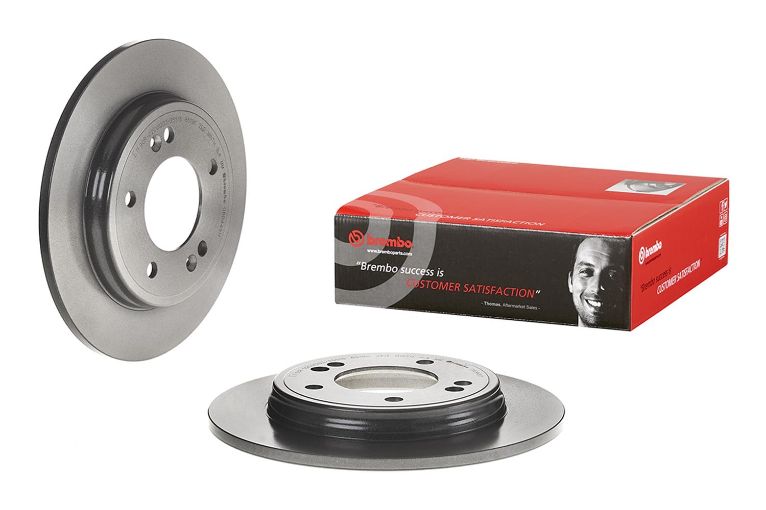 Brembo Premium UV Coated Brake Rotors 08D44511