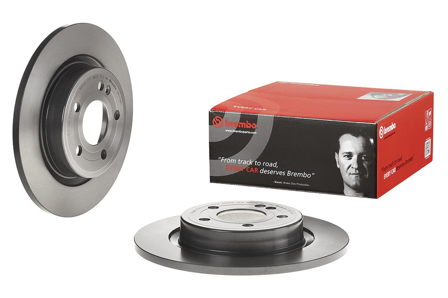 Brembo Premium UV Coated Brake Rotors 08D75911