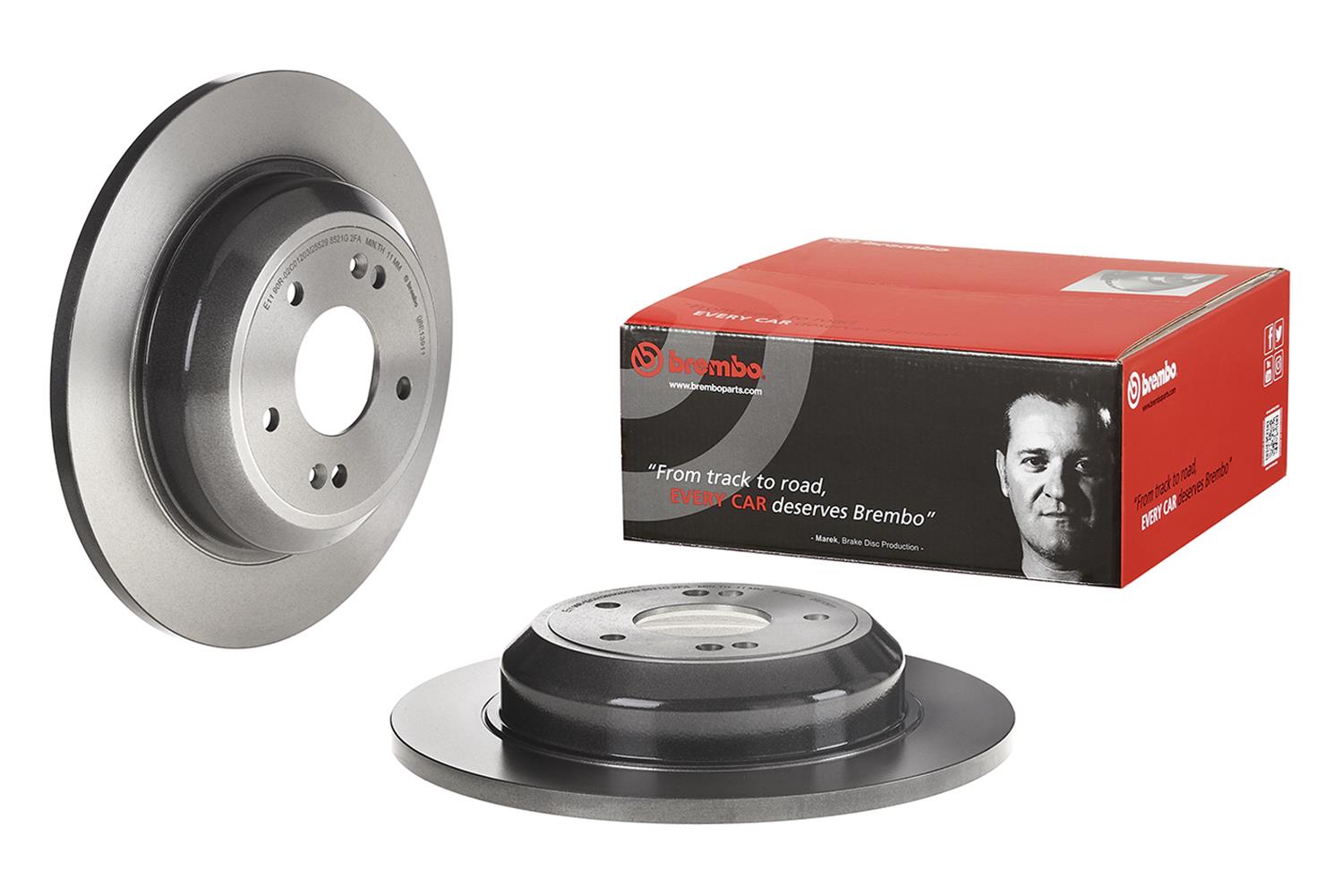 Brembo Premium UV Coated Brake Rotors 08E13911