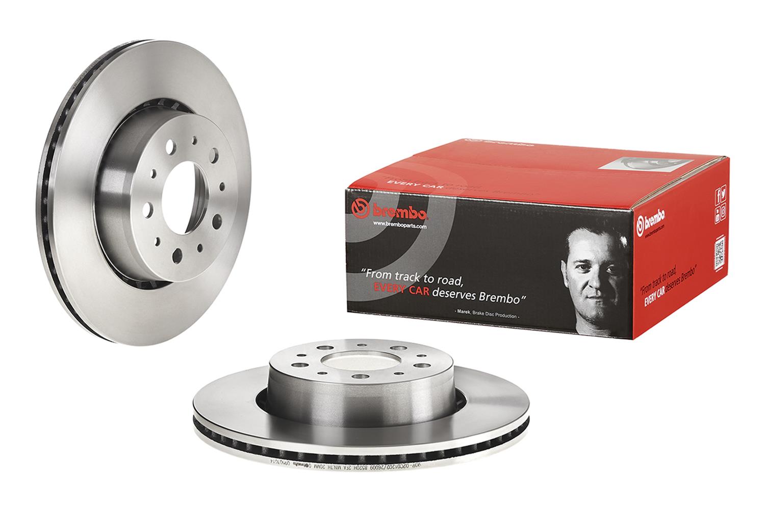 Brembo Premium UV Coated Brake Rotors 09.5036.14