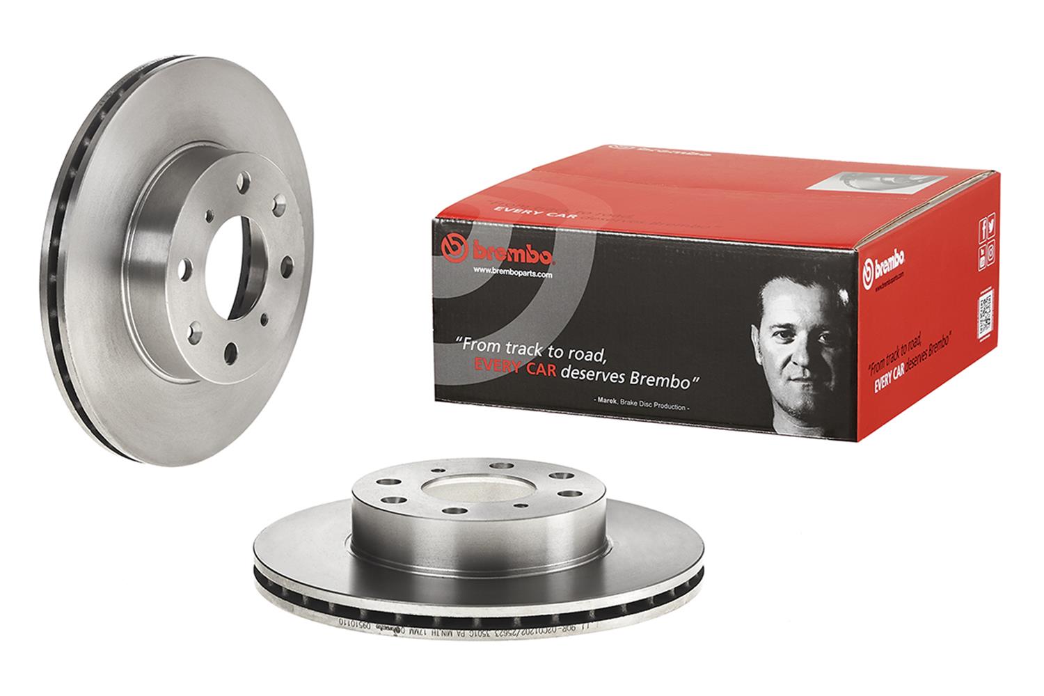 Brembo Premium UV Coated Brake Rotors 09.5101.10