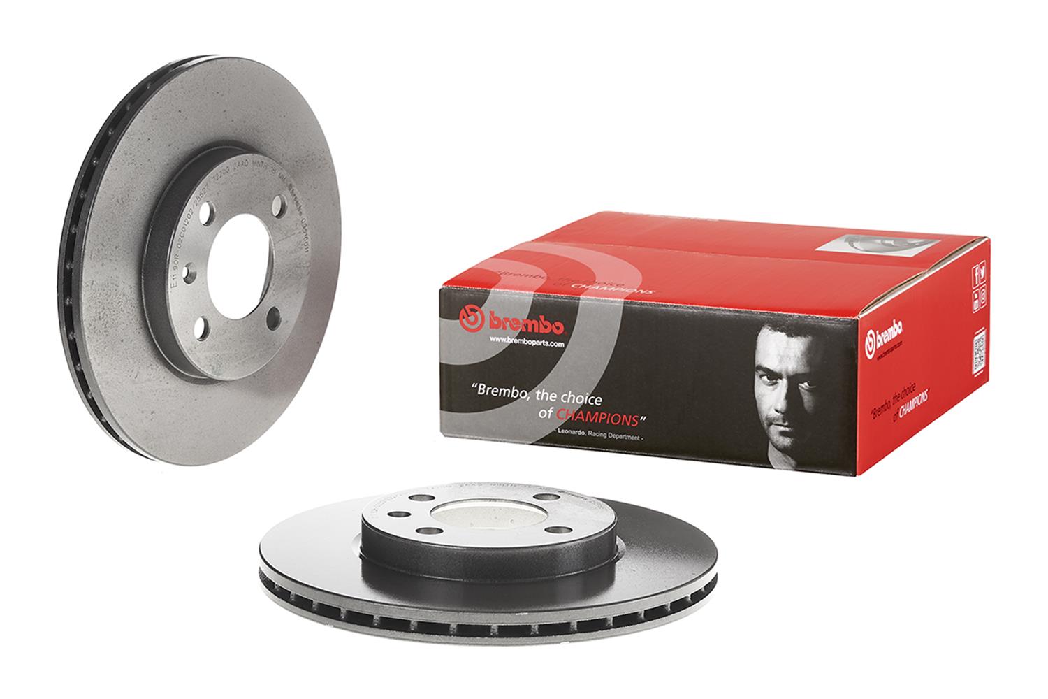 Brembo Premium UV Coated Brake Rotors 09.5166.11