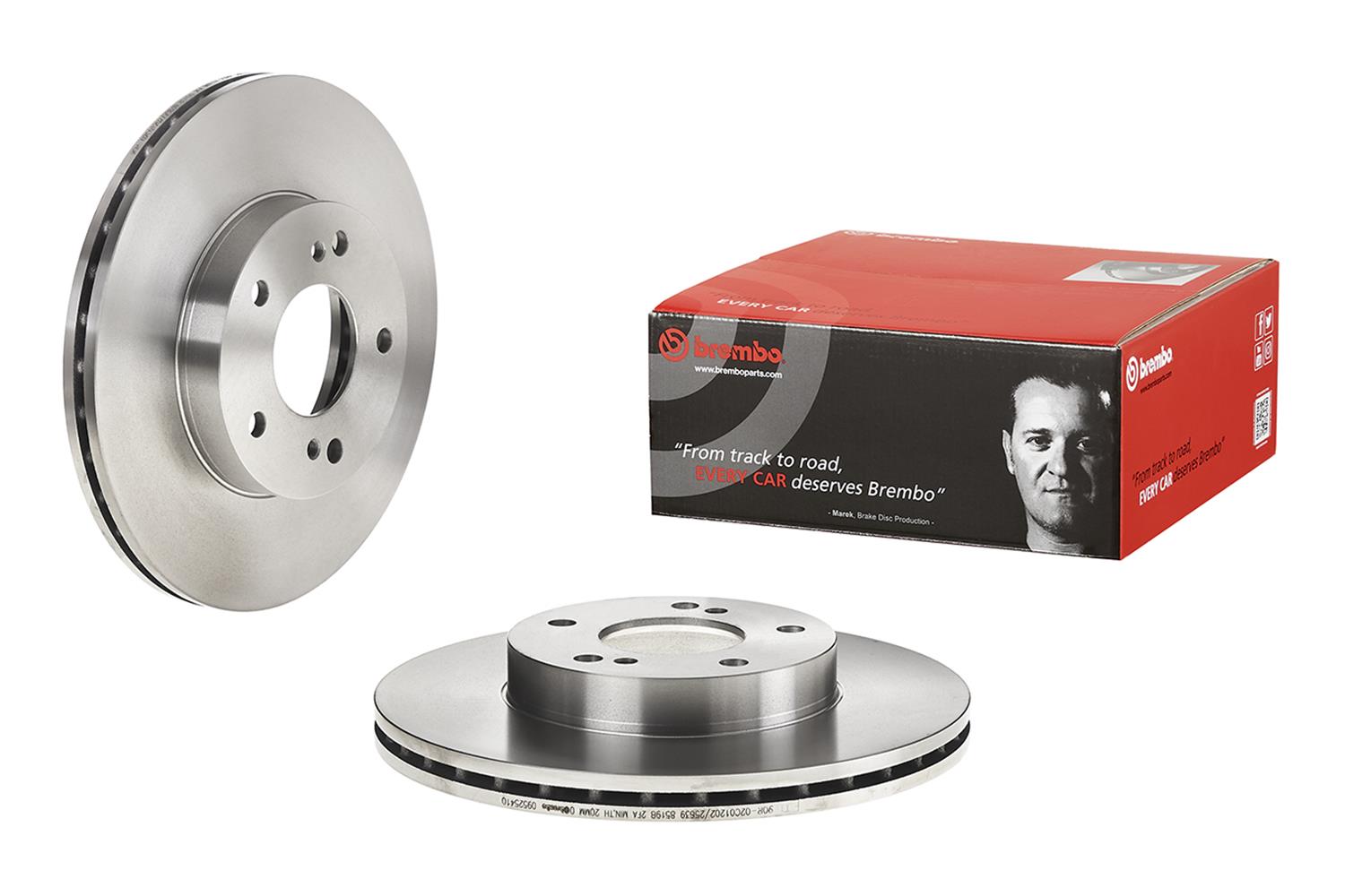 Brembo Premium UV Coated Brake Rotors 09.5254.10