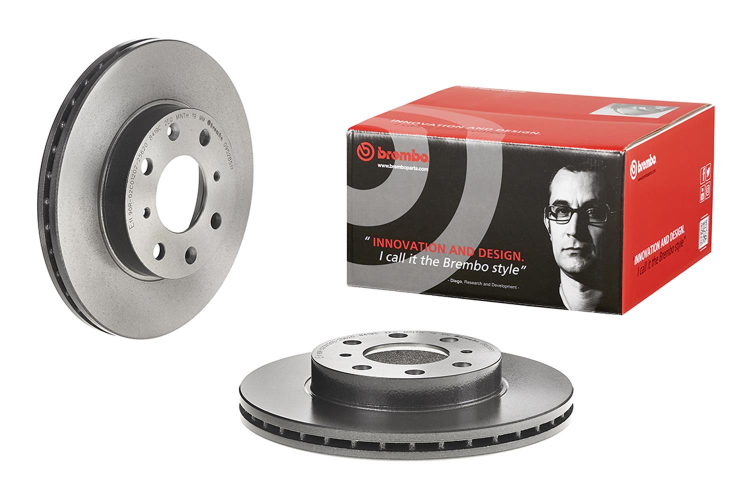 Brembo Premium UV Coated Brake Rotors 09.5285.11